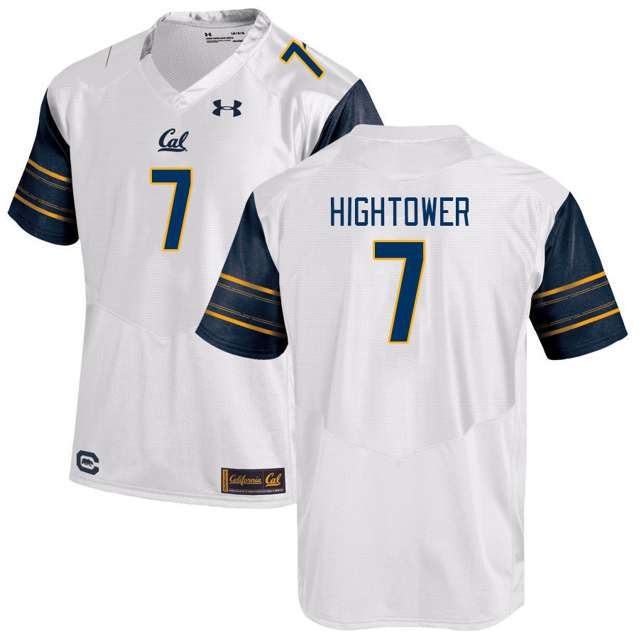 Men #7 Brian Hightower California Golden Bears College Football Jerseys Stitched Sale-White - Click Image to Close